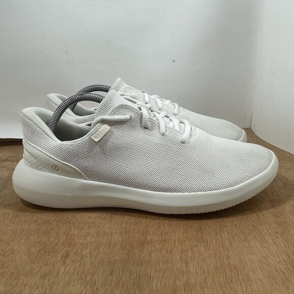 Kizik Madrid Men Size 10.5 Eco Knit Slip On Hand Free Sneakers Shoes White Cream main image 8